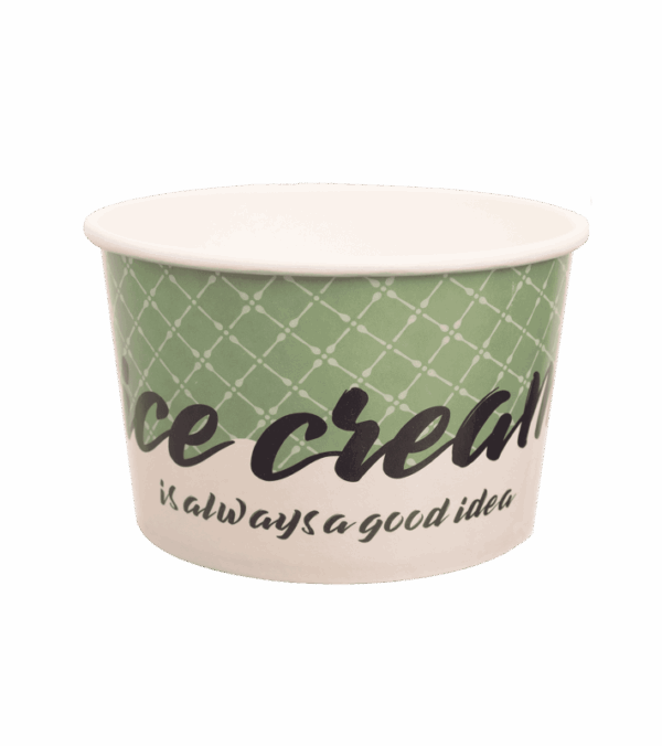 ΜΠΟΛ ΧΑΡΤ. 170ml ICECREAM GREEN 50Τ/20Π