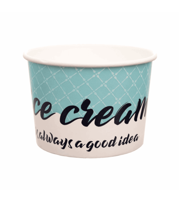 ΜΠΟΛ ΧΑΡΤ. 300ml ICECREAM LIGHT BLUE 50Τ/20Π