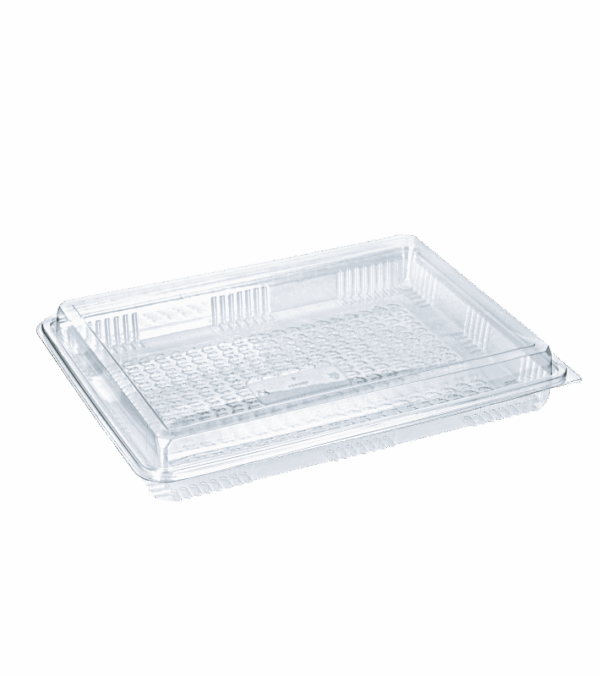 CONTAINER ΧΑΜΗΛΟ ΜΕ ΨΗΛΟ ΚΑΠ PET 1000ml Υ41 100Τ/2Π