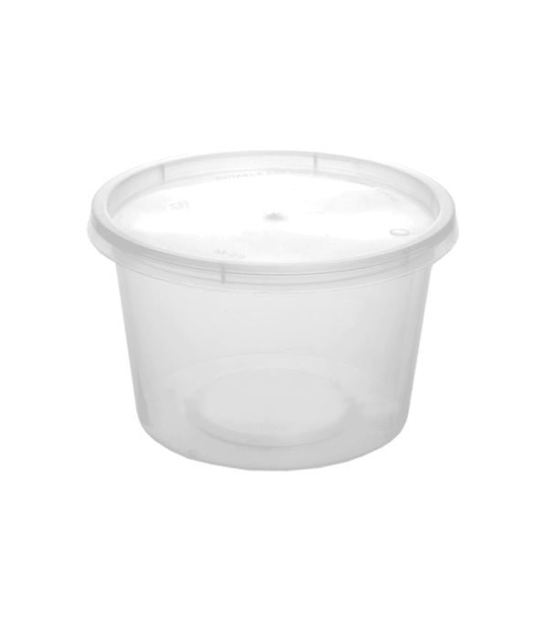 CONTAINER ΣΤΡΟΓΓ. PP ΔΙΑΦ 590ml Τ21 Μ/Κ 50Τ/9Π