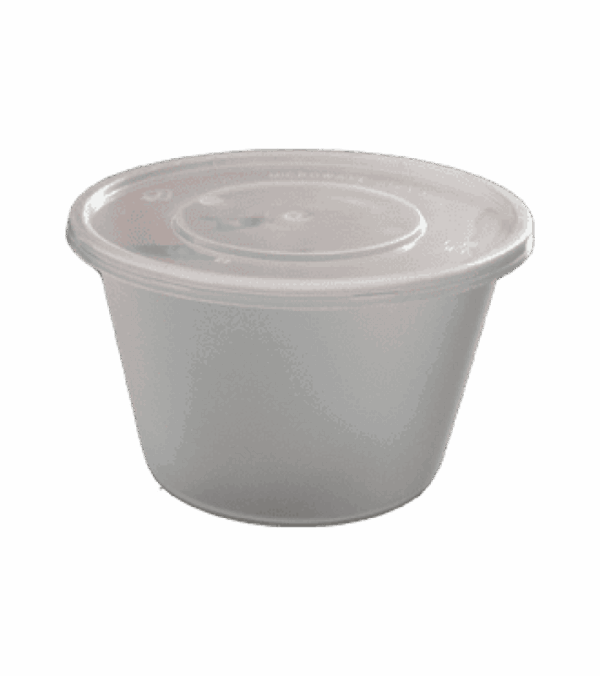 CONTAINER ΣΤΡΟΓΓ. PP ΔΙΑΦ 1000ml Τ22 Μ/Κ 50Τ/6Π