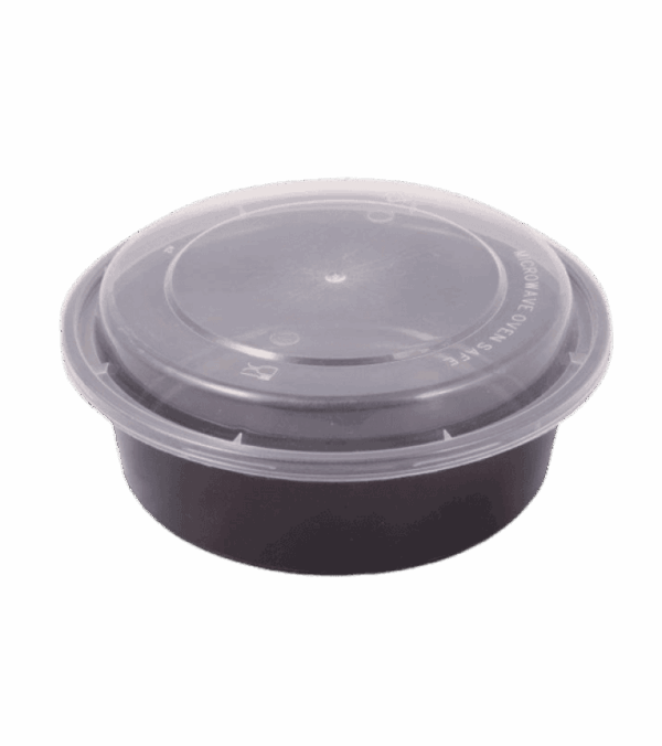 CONTAINER ΣΤΡΟΓΓ. PP ΜΑΥΡΟ 900ml Τ51 Μ/Κ 50Τ/3Π