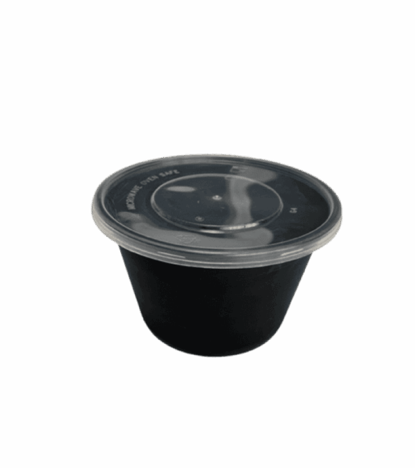 CONTAINER ΣΤΡΟΓΓ. PP ΜΑΥΡΟ 1000ml Τ47 Μ/Κ 50Τ/6Π