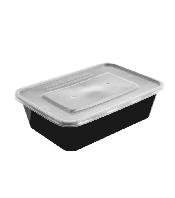 CONTAINER ΠΑΡ/ΜΟ PP ΜΑΥΡΟ 500ml Μ44 Μ/Κ 50Τ/6Π