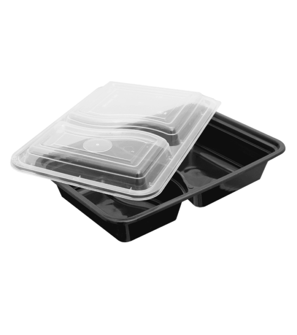 CONTAINER ΠΑΡ/ΜΟ PP ΜΑΥΡΟ 700ml 2Θ P57 M/K 50Τ/3Π