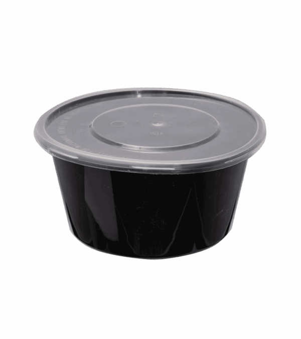 CONTAINER ΣΤΡΟΓΓ. PP ΜΑΥΡΟ 750ml Μ56 Μ/Κ 50Τ/6Π