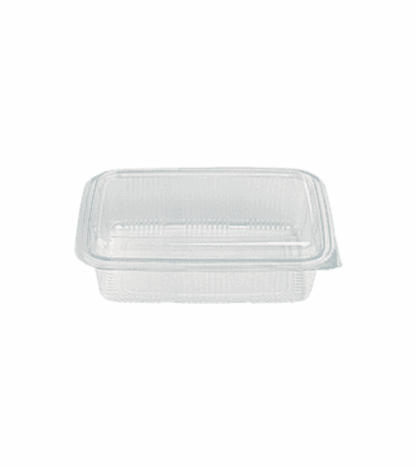 LUNCH BOX 500ml ΔΙΑΦ. PET ΡΗΧΟ Υ22 100Τ/3Π