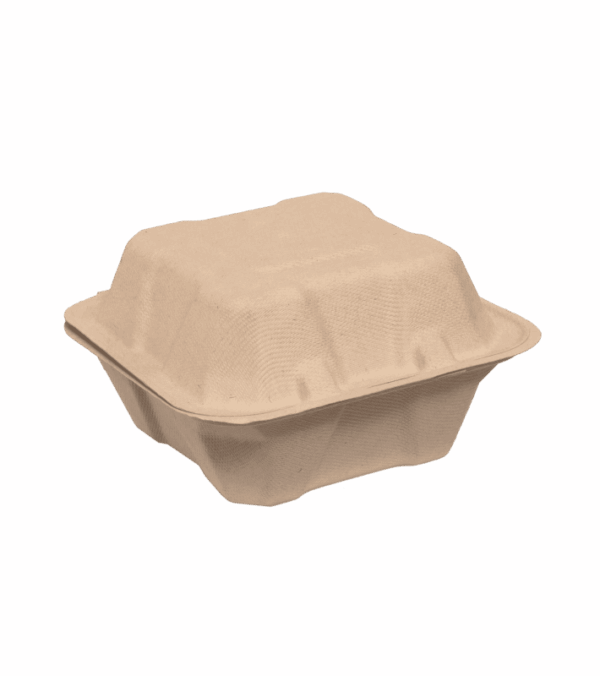 CONTAINER ΤΕΤ/ΓΝ 550ml 15x15x5cm NTRL SUG/CANE S01 50Τ/10Π
