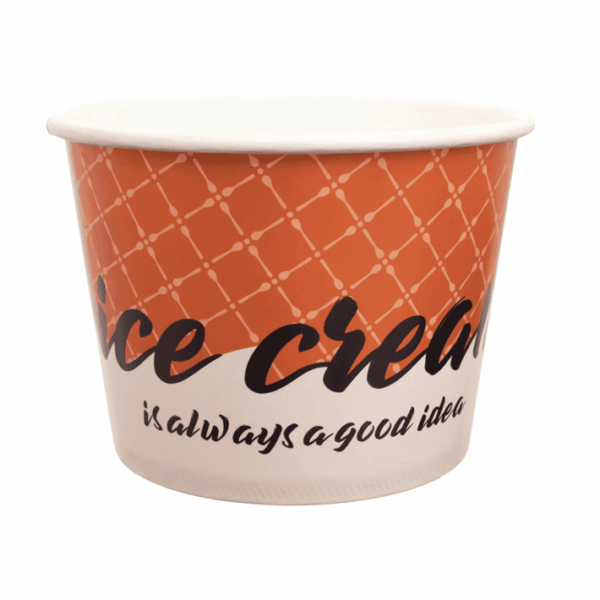ΜΠΟΛ ΧΑΡΤ. 1100ml ICECREAM ORANGE 50Τ/12Π