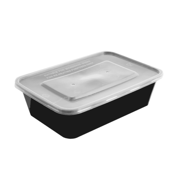CONTAINER ΠΑΡ/ΜΟ PP ΜΑΥΡΟ 500ml Τ44 M/K 50Τ/6Π