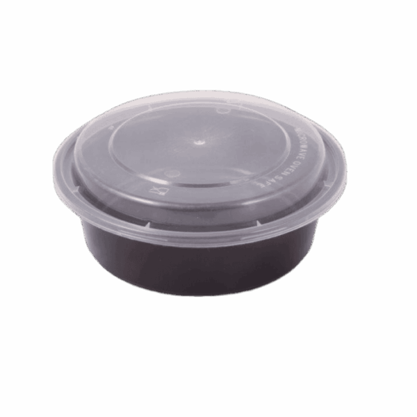 CONTAINER ΣΤΡΟΓΓ. PP ΜΑΥΡΟ 700ml Τ54 Μ/Κ 50Τ/3Π