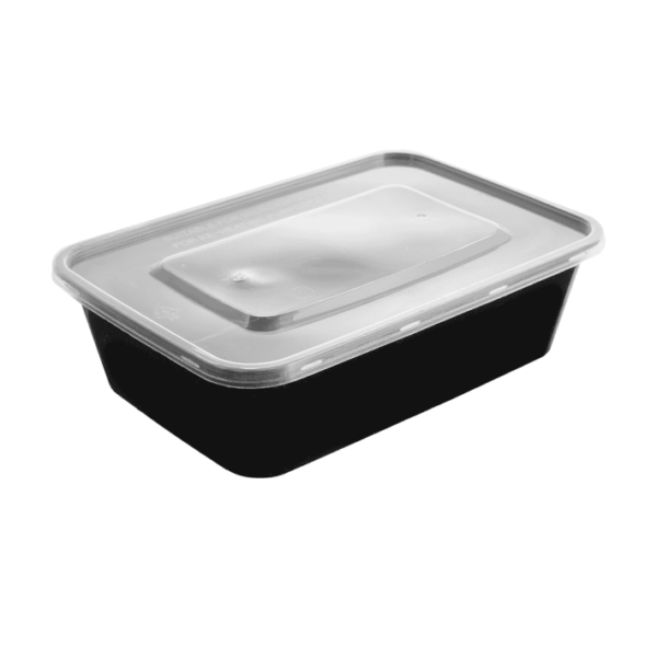 CONTAINER ΠΑΡ/ΜΟ PP ΜΑΥΡΟ 650ml Τ48 Μ/Κ 50Τ/6Π