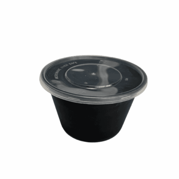 CONTAINER ΣΤΡΟΓΓ. PP ΜΑΥΡΟ 1000ml Τ47 Μ/Κ 50Τ/6Π