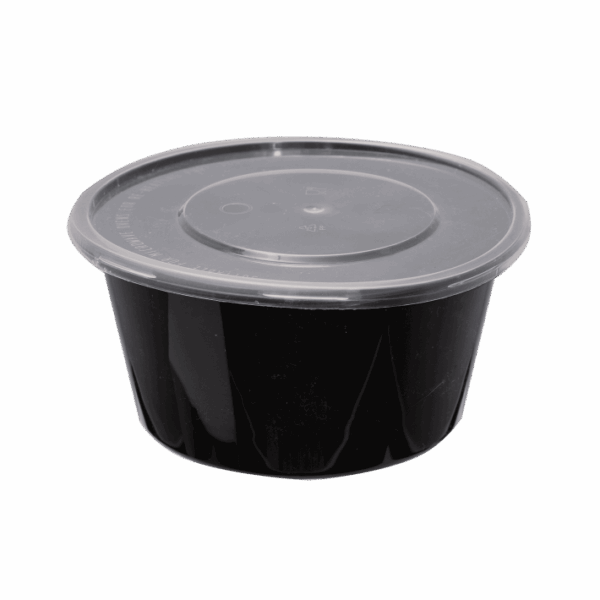 CONTAINER ΣΤΡΟΓΓ. PP ΜΑΥΡΟ 750ml Μ56 Μ/Κ 50Τ/6Π