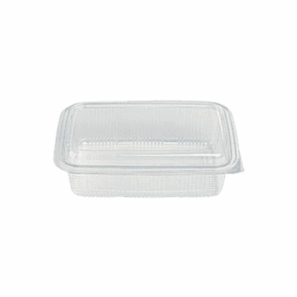 LUNCH BOX 500ml ΔΙΑΦ. PET ΡΗΧΟ Υ22 100Τ/3Π
