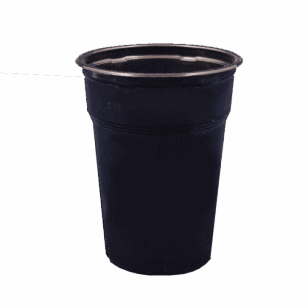 ΠΟΤΗΡΙ ΠΛ. PP 300ml ΜΑΥΡΟ ART300 50Τ/48Π ΜΑΥΡΟ